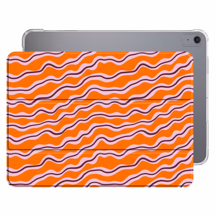 iPad hoes - Retro - Golvend - Oranje — 1