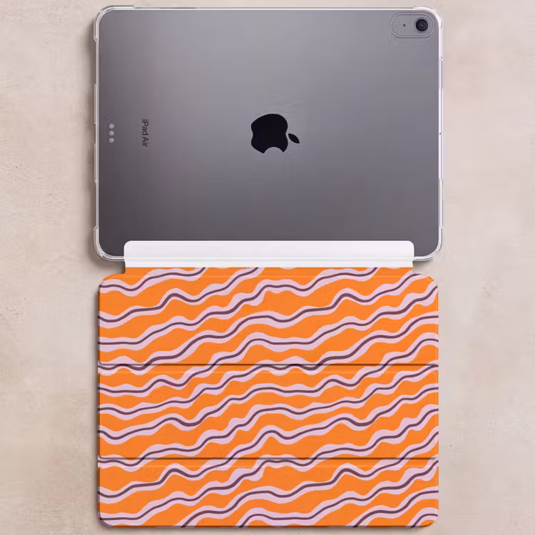 iPad hoes - Retro - Golvend - Oranje — 6