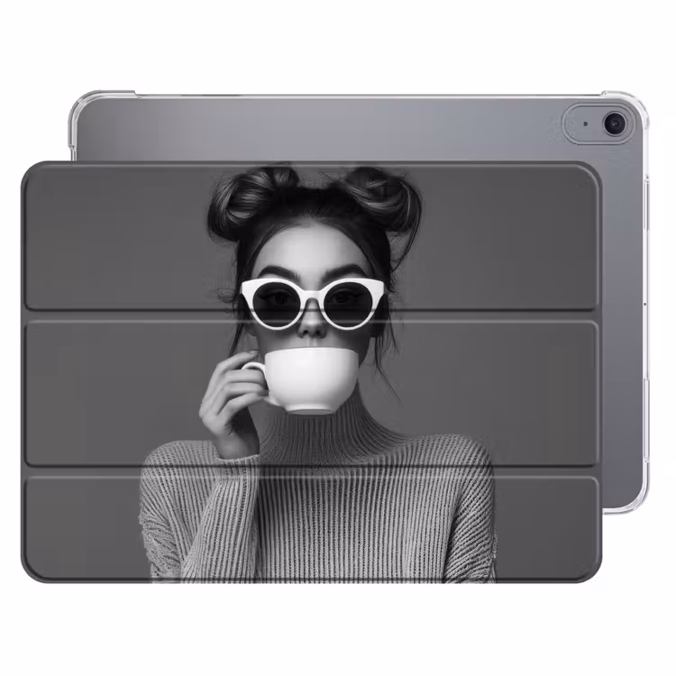 iPad hoes - Vrouw - Koffie - Zwart - Wit — 1