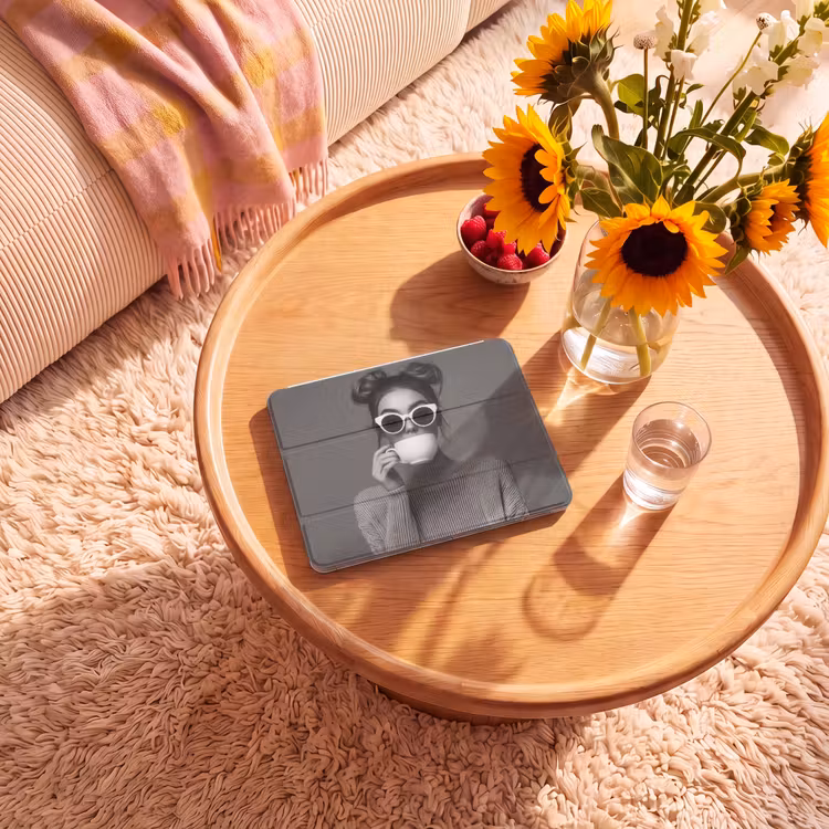 iPad hoes - Vrouw - Koffie - Zwart - Wit — 2