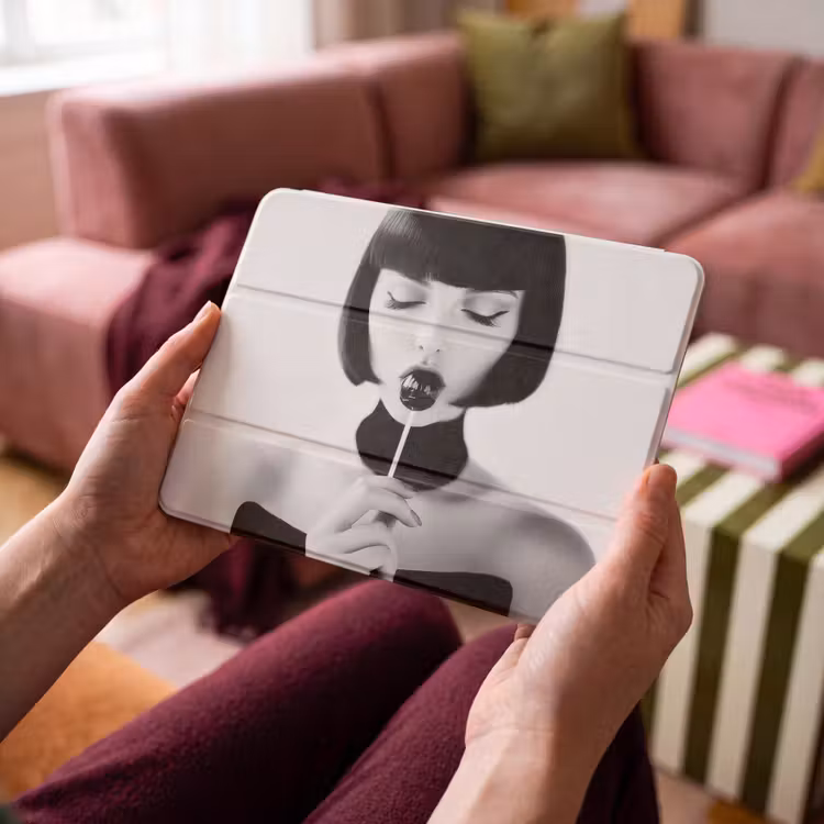 iPad hoes - Vrouw - Lolly - Zwart - Wit — 4