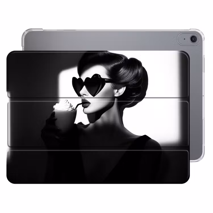 iPad hoes - Vrouw - Zwart - Hart — 1