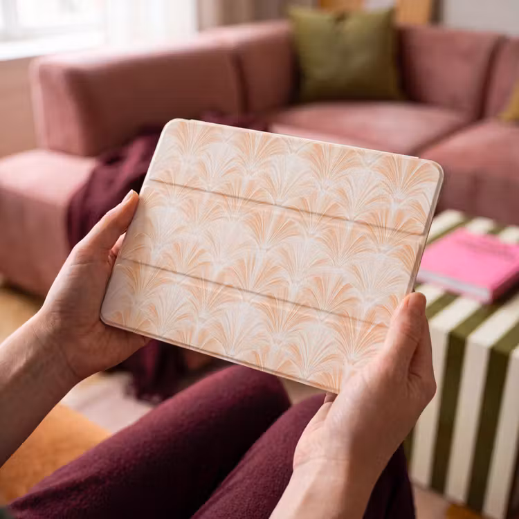 iPad hoes - Waaier - Patroon - Perzik — 4