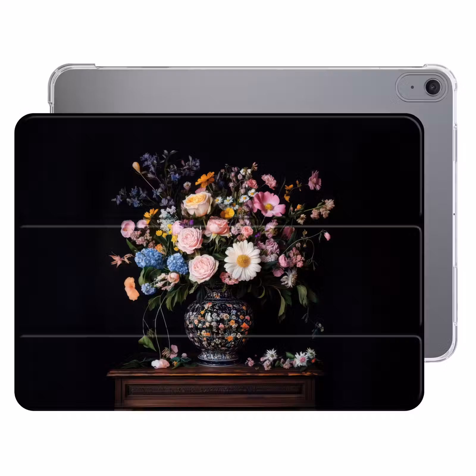 iPad hoes - Bloemenvaas - Hout - Bloemen - Boeket — 1