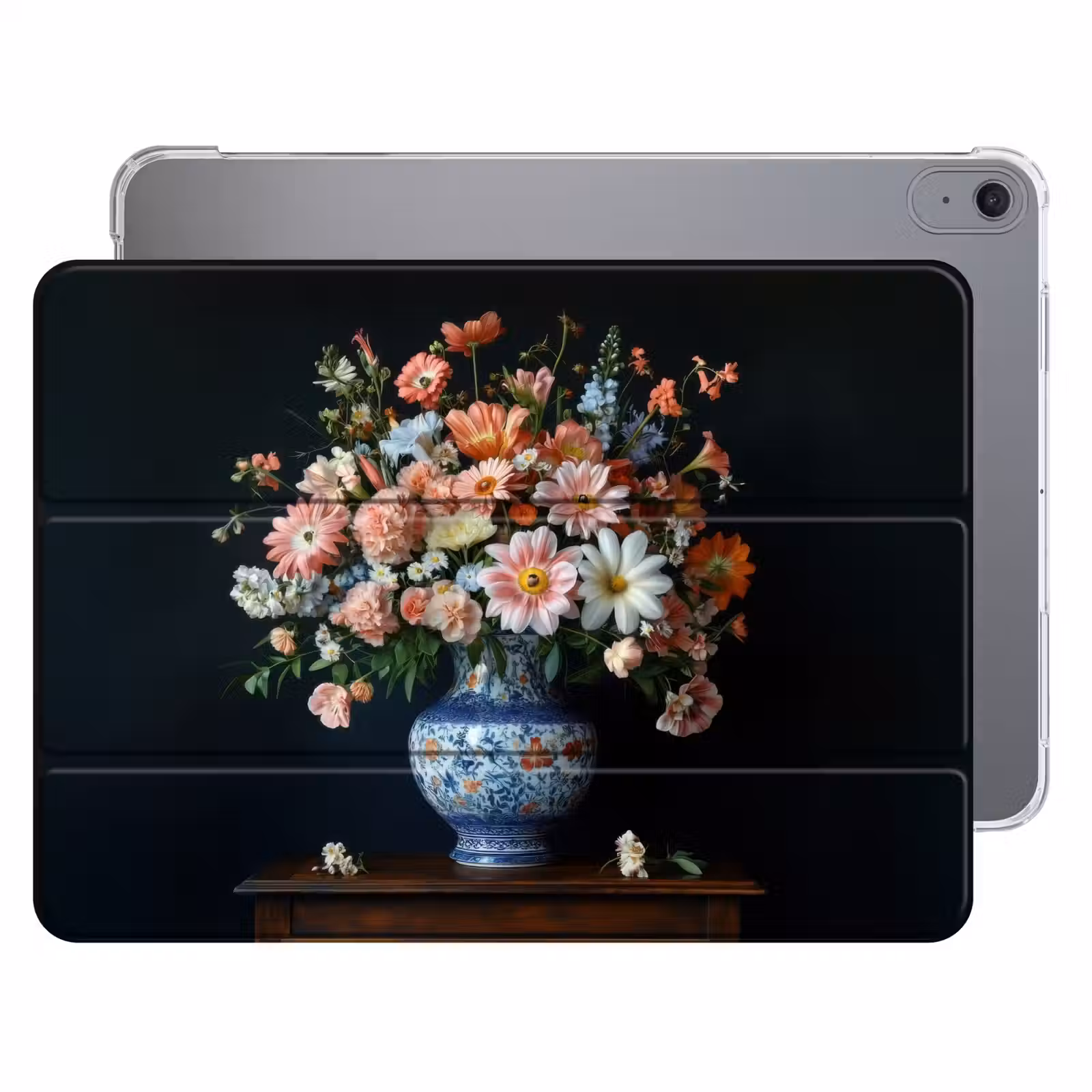 iPad hoes - Hout - Vaas - Kleuren - Bloemen — 1