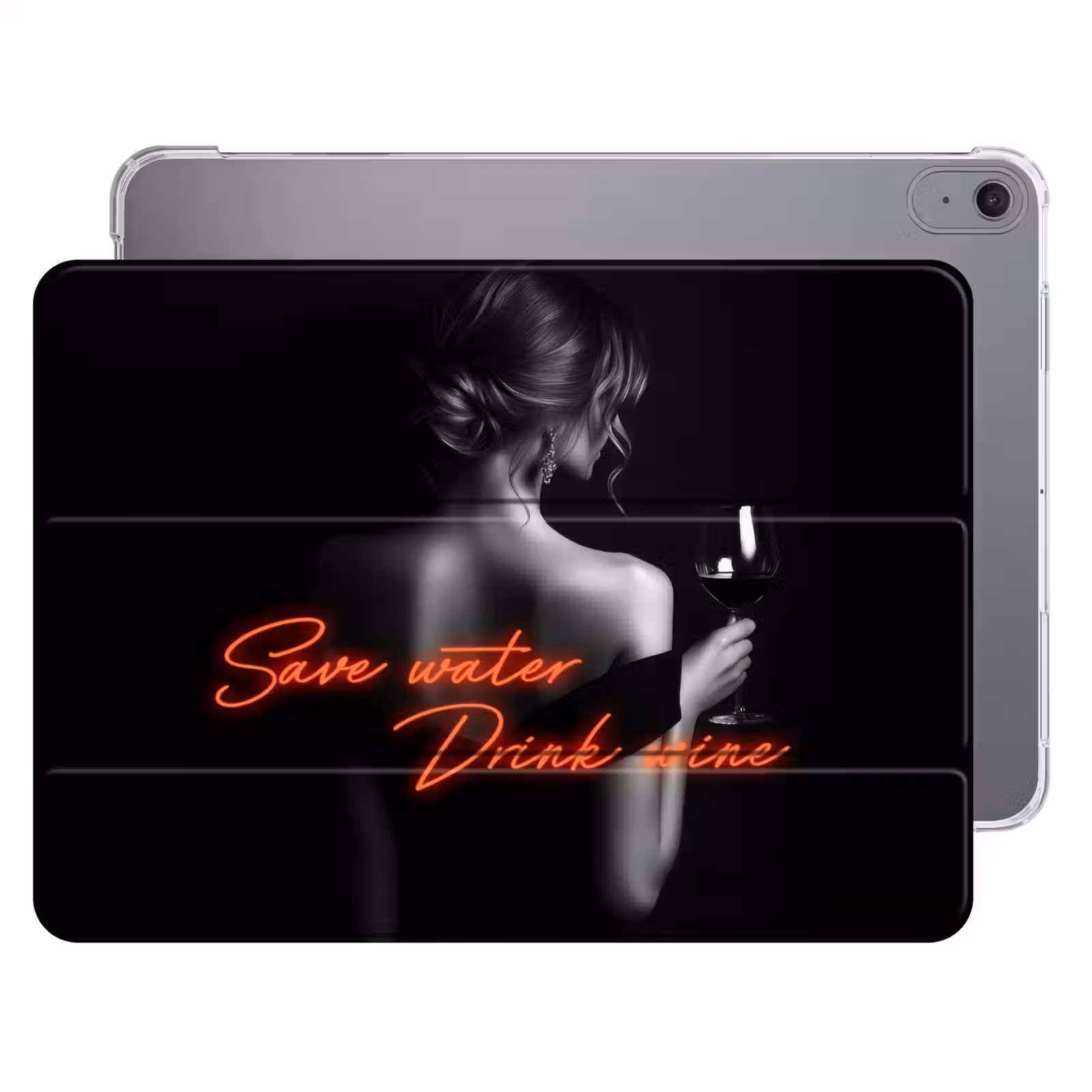 iPad hoes - Wijn - Vrouw - Neon - Quote — 1