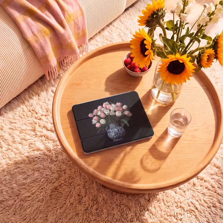 iPad hoes - Bloemen - Roze - Tulpen - Vaas — 2