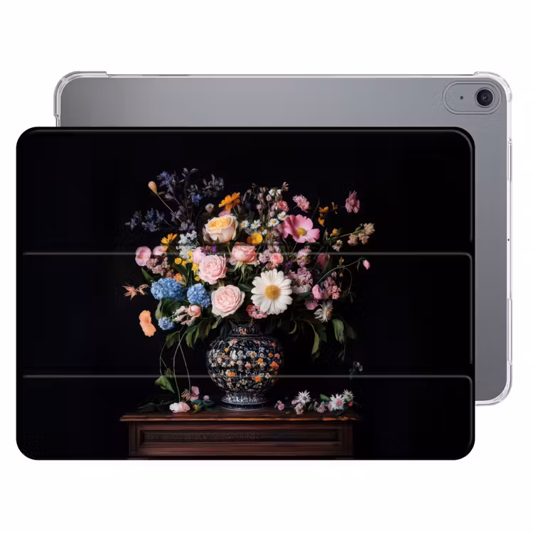 iPad hoes - Bloemenvaas - Hout - Bloemen - Boeket — 1