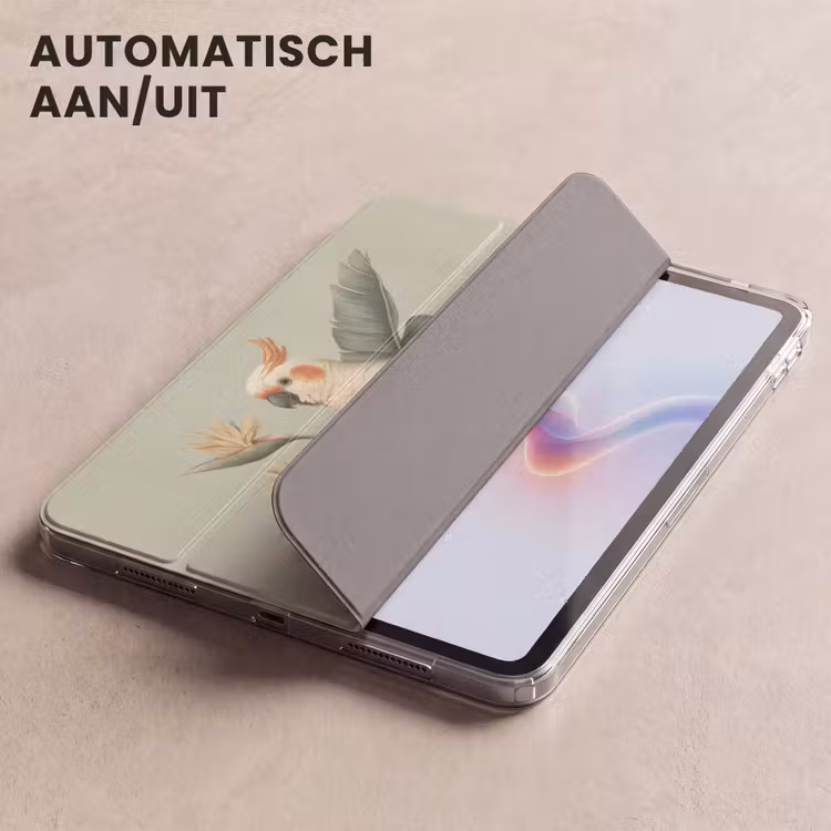 iPad hoes - Gele kuifkaketoe - paradijsvogelbloemen - Groen — 5