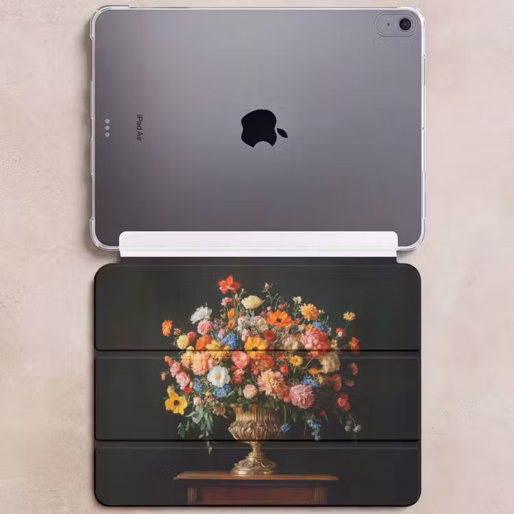 iPad hoes - Goud - Bloemen - Kleuren - Vaas — 6