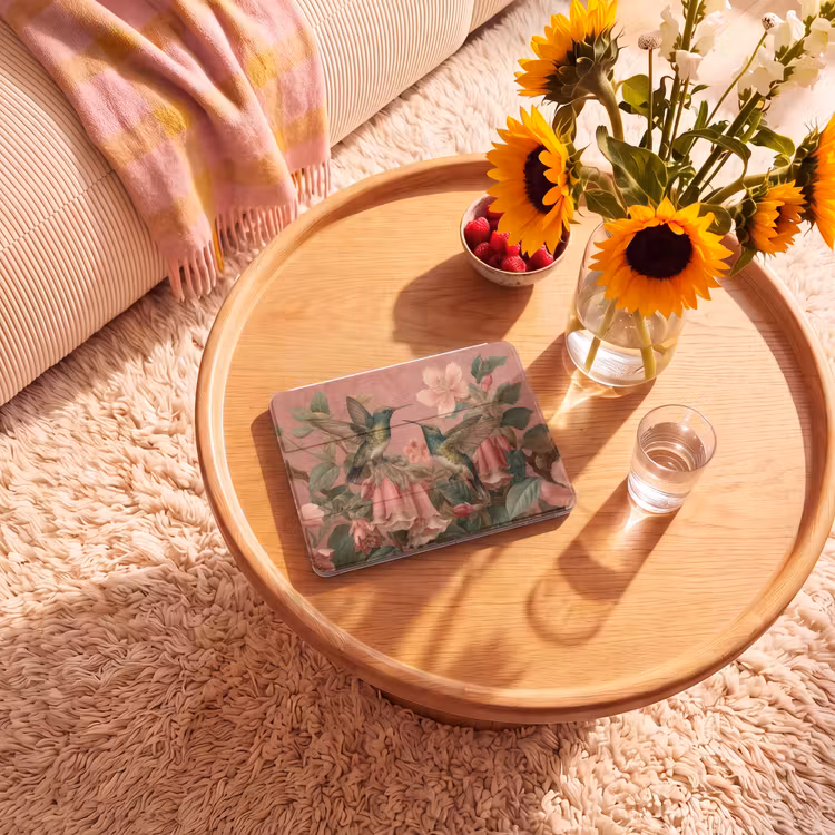 iPad hoes - Kolibries - Bloemen - Groen - Roze — 2