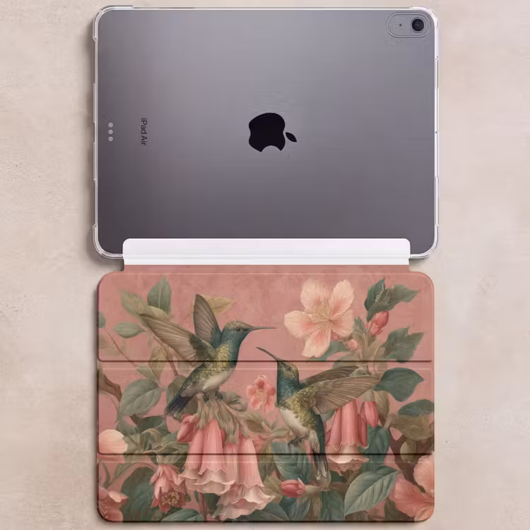 iPad hoes - Kolibries - Bloemen - Groen - Roze — 6