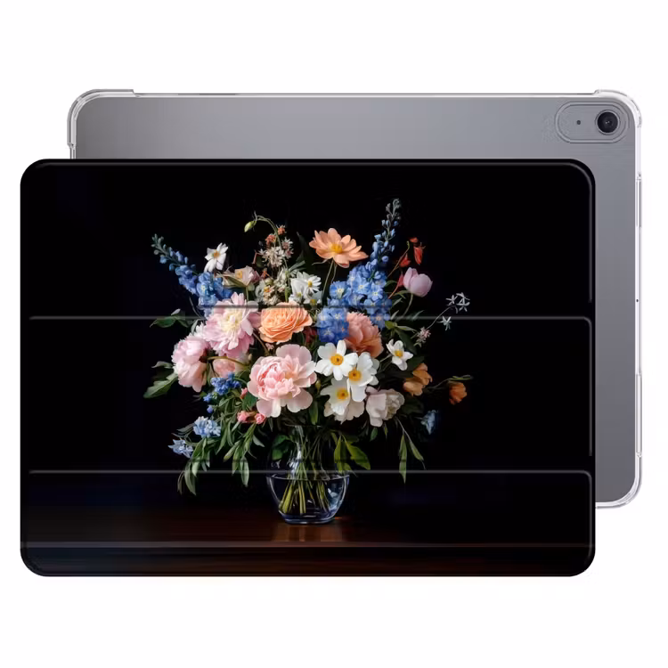 iPad hoes - Pastel - Bloemen - Glazen - Vaas — 1