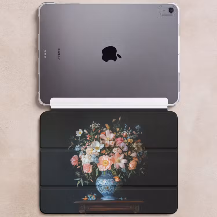 iPad hoes - Roze - Bloemen - Vaas - Kleuren — 6