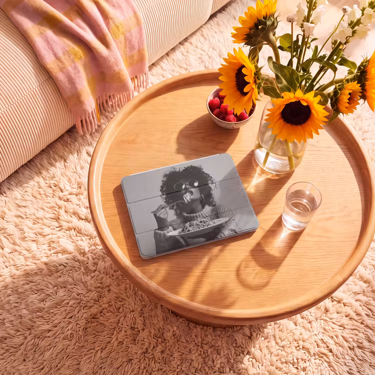 iPad hoes - Vrouw - Pasta - Zwart - Wit — 2