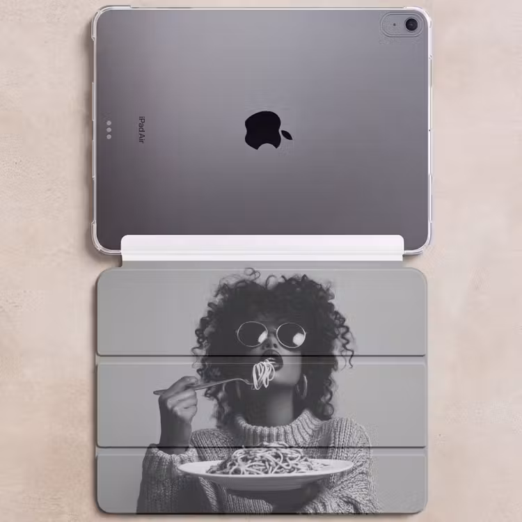 iPad hoes - Vrouw - Pasta - Zwart - Wit — 6