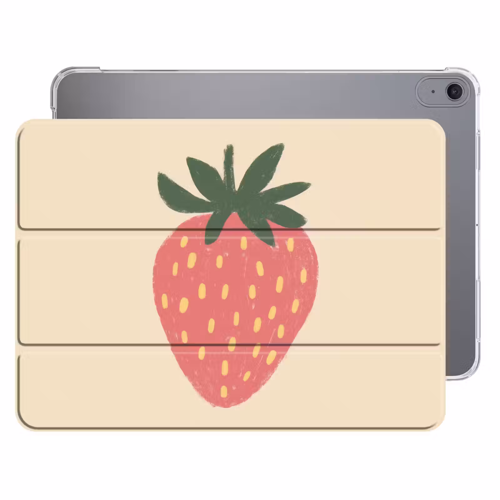 iPad hoes - Aardbei - Minimalistisch - Rood - Fruit — 1