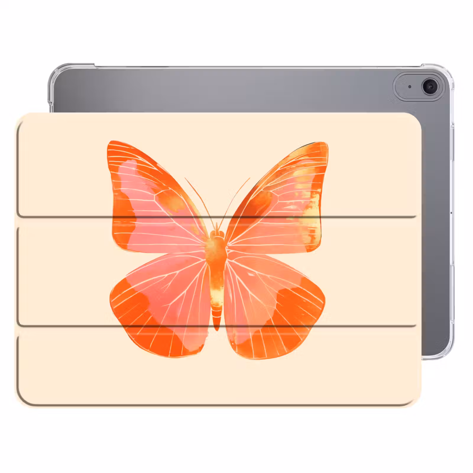iPad hoes - Vlinder - Minimalistisch - Roze — 1