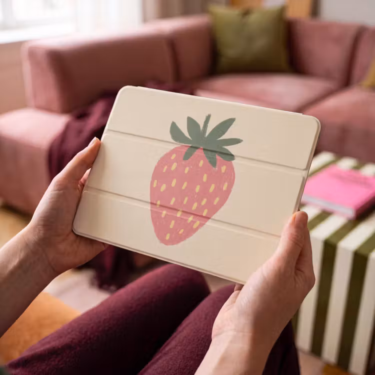 iPad hoes - Aardbei - Minimalistisch - Rood - Fruit — 4
