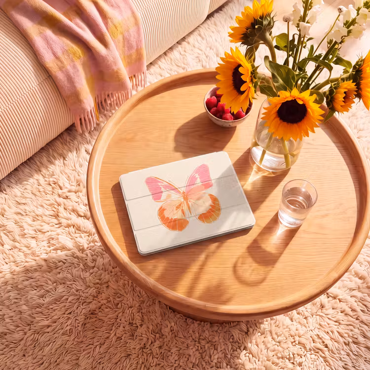 iPad hoes - Oranje - Vlinder - Minimalistisch — 2