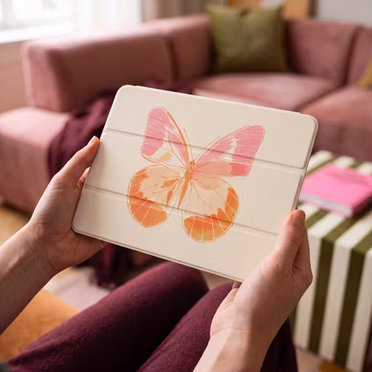 iPad hoes - Oranje - Vlinder - Minimalistisch — 4
