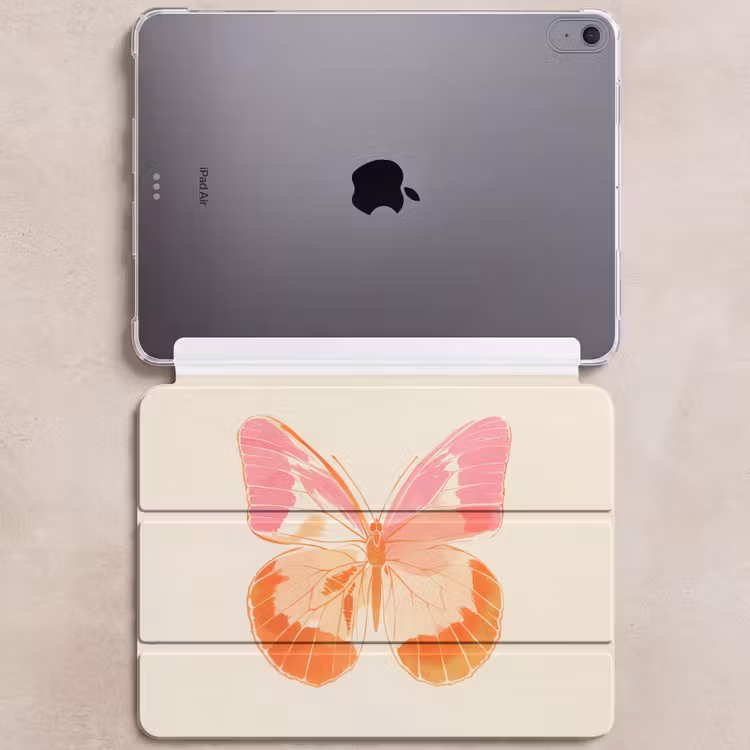 iPad hoes - Oranje - Vlinder - Minimalistisch — 6