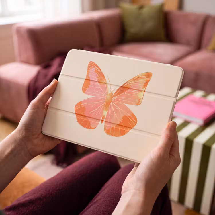 iPad hoes - Vlinder - Minimalistisch - Roze — 4