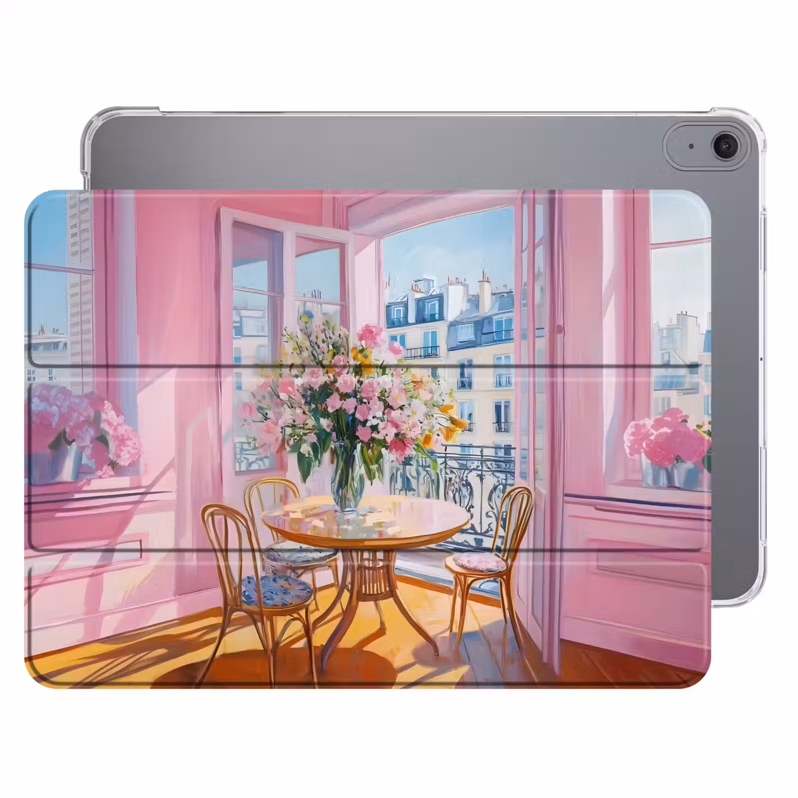 iPad hoes - Pink - City - Bloemen — 1