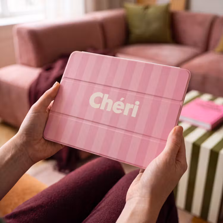 iPad hoes - Gestreept - Roze - Chéri — 4