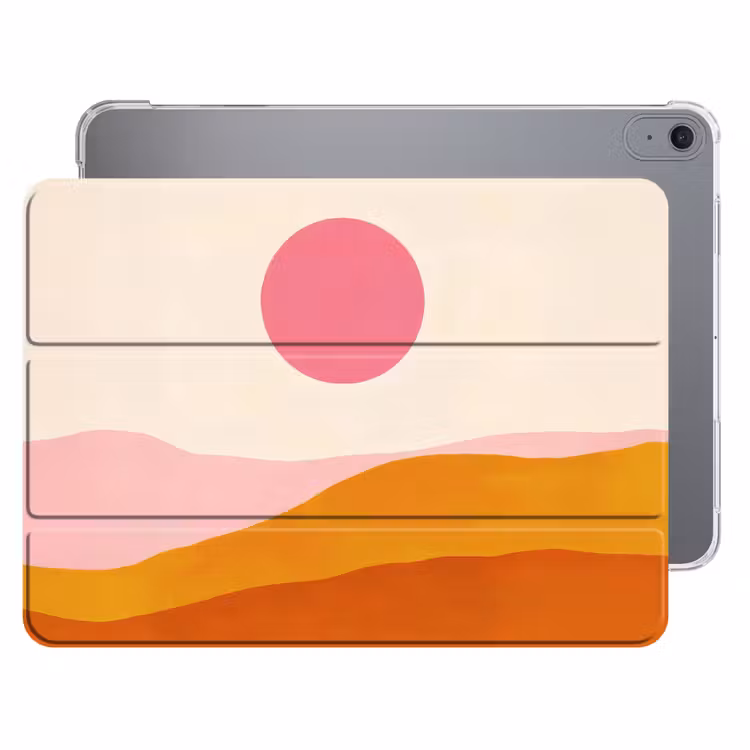 iPad hoes - Zon - Heuvels - Abstract - Roze — 1