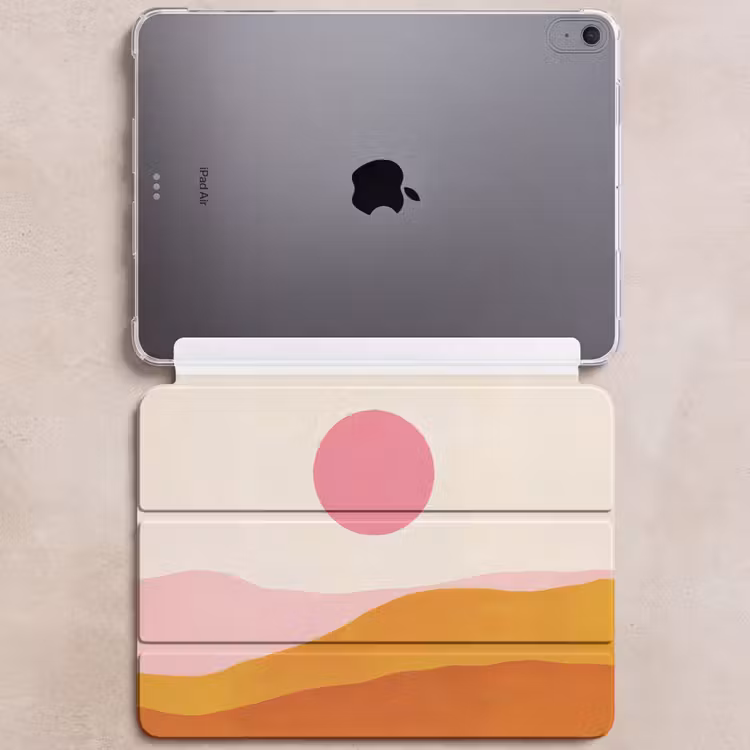 iPad hoes - Zon - Heuvels - Abstract - Roze — 6