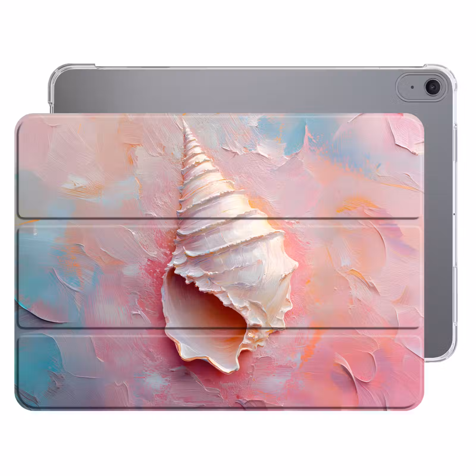 iPad hoes - Schelp - Pastel - Pink — 1
