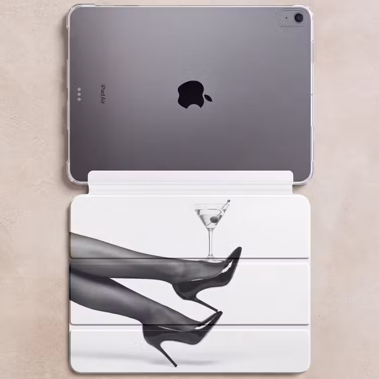 iPad hoes - Benen - Hakken - Glas - Zwart - Wit - Speels — 6