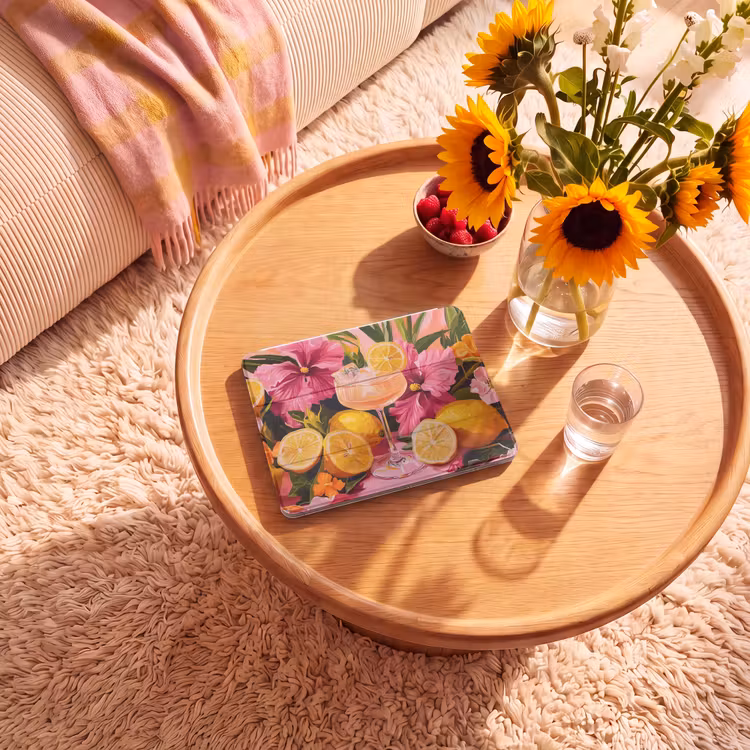 iPad hoes - Drink - Bloemen - Yellow — 2