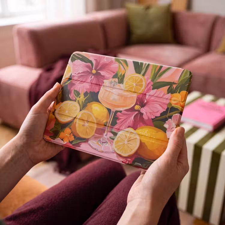 iPad hoes - Drink - Bloemen - Yellow — 4