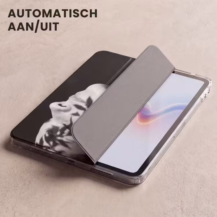 iPad hoes - Gezicht - Schaduw - Bladeren - Zwart - Wit - Intiem — 5