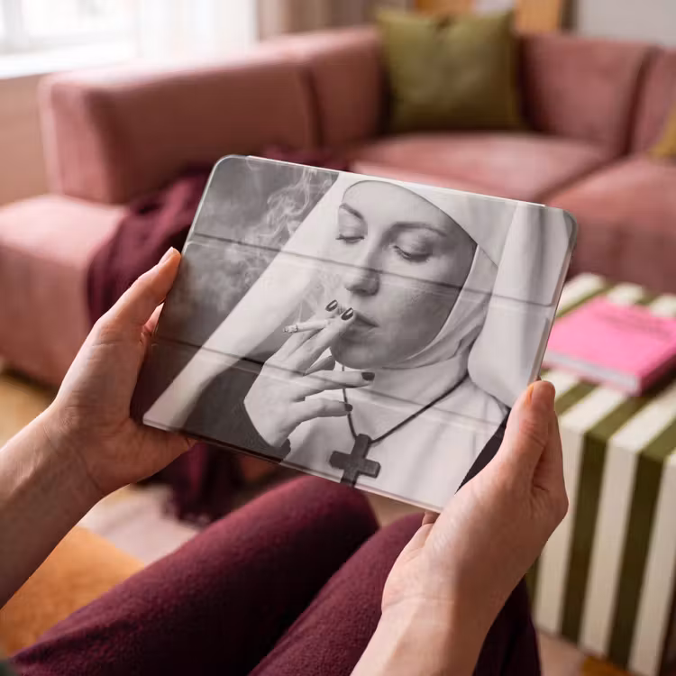 iPad hoes - Non - Roken - Portret - Zwart - Wit - Rebels — 4
