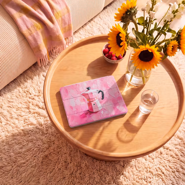 iPad hoes - Roze - Verf - Coffee — 2
