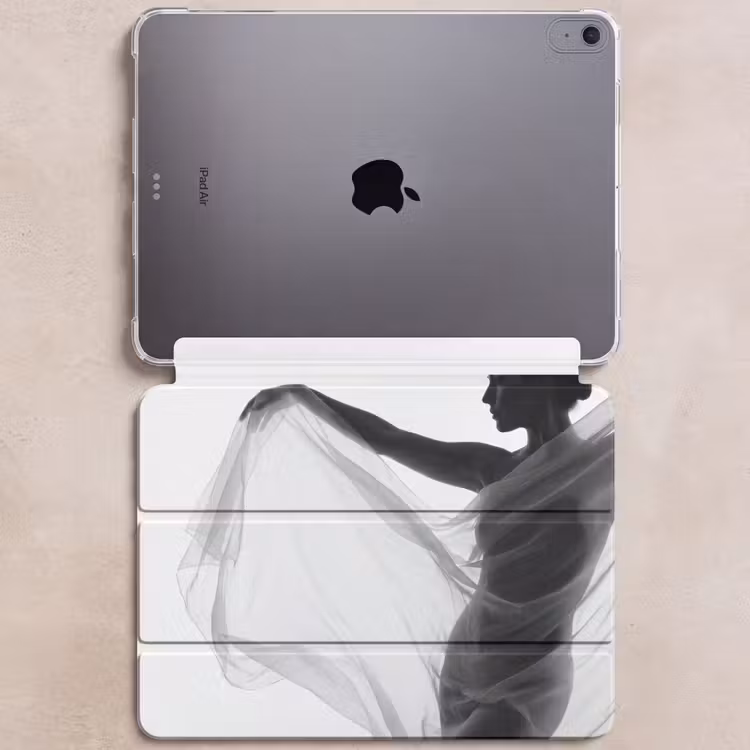 iPad hoes - Silhouet - Sluier - Vormen - Zwart - Wit - Sensueel — 6