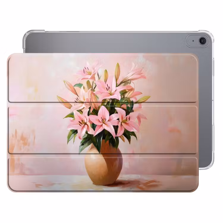 iPad hoes - Vaas - Bloemen - Roze — 1