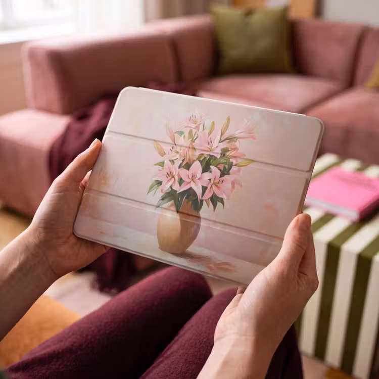 iPad hoes - Vaas - Bloemen - Roze — 4