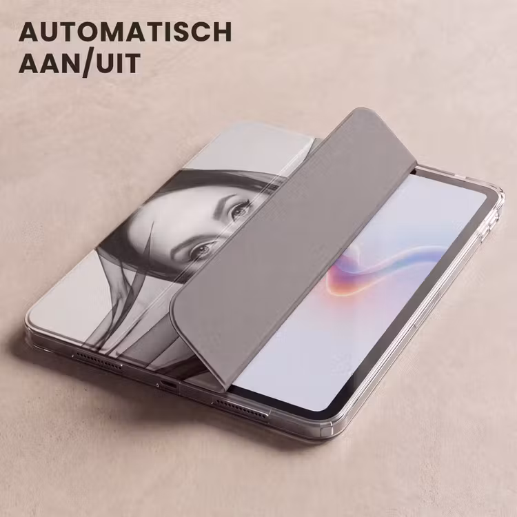 iPad hoes - Vrouw - Sluier - Portret - Zwart - Wit - Elegant — 5