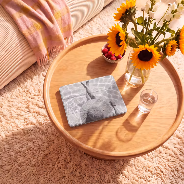 iPad hoes - Zwembad - Hoed - Water - Zwart - Wit - Zomers — 2