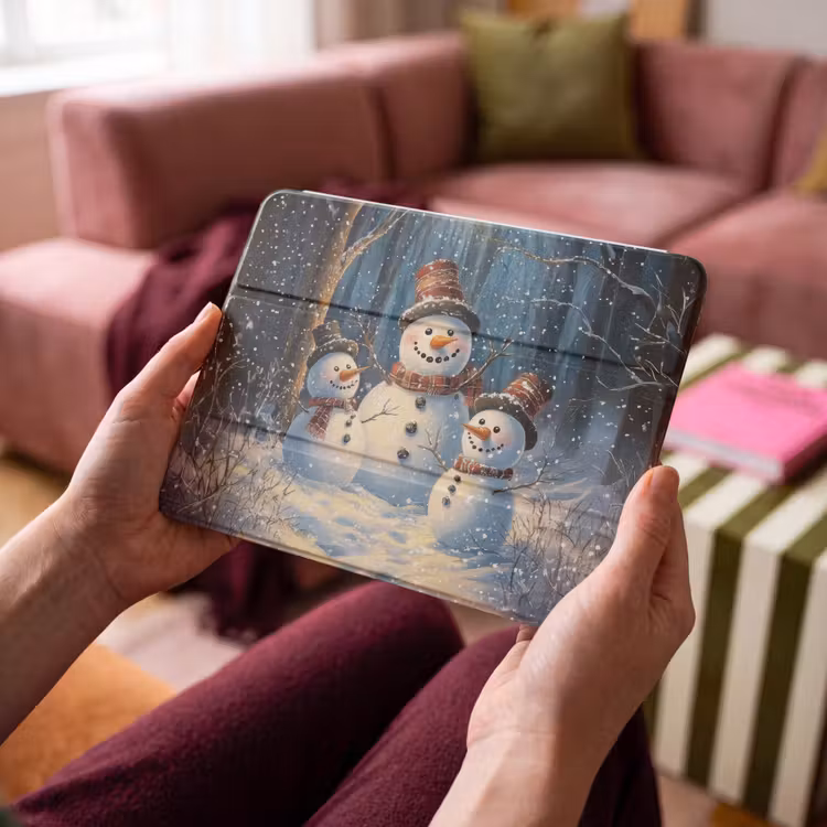 iPad hoes - Sneeuwpop - Sneeuw - Winter - Bos — 4