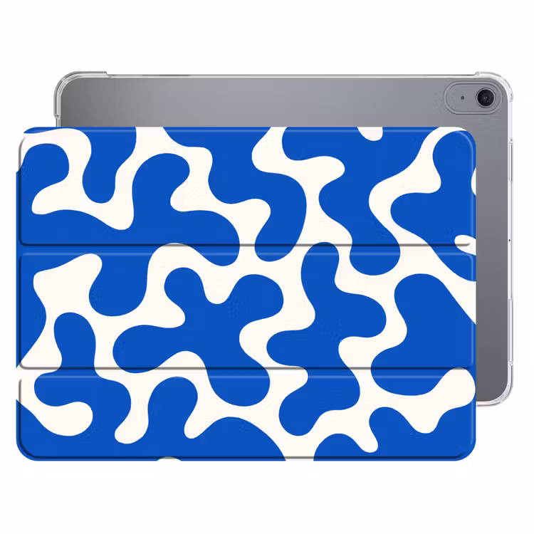 iPad hoes - Vormen - Abstract - Blauw - Golven — 1