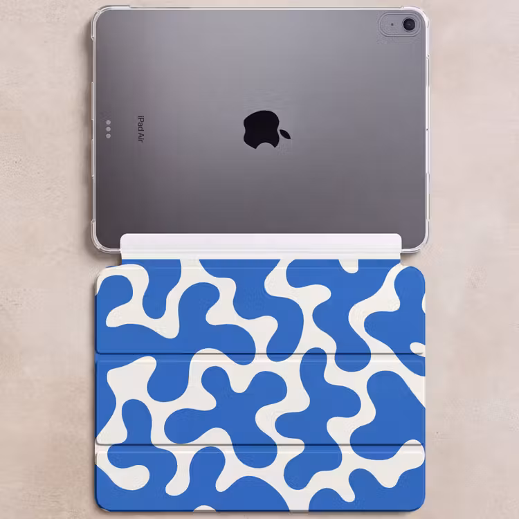 iPad hoes - Vormen - Abstract - Blauw - Golven — 6