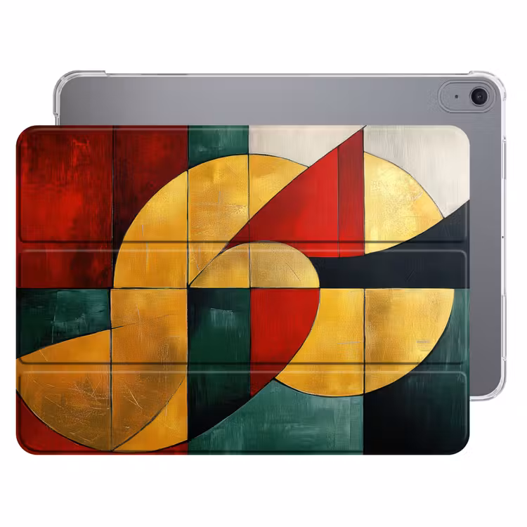 iPad hoes - Abstract - Kerst - Goud - Rood - Groen — 1