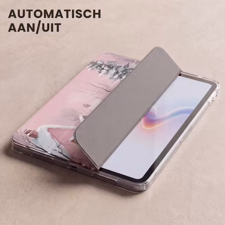 iPad hoes - Kerstdorp - Roze - Winter - Sneeuw - Huizen — 5