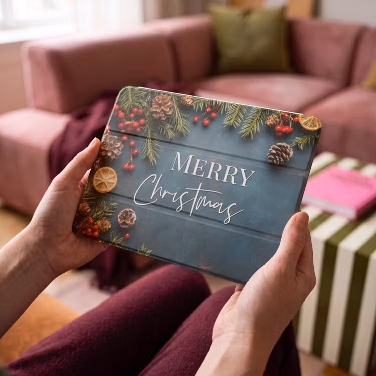 iPad hoes - Merry Christmas - Blauw - Kerst - Winter — 4