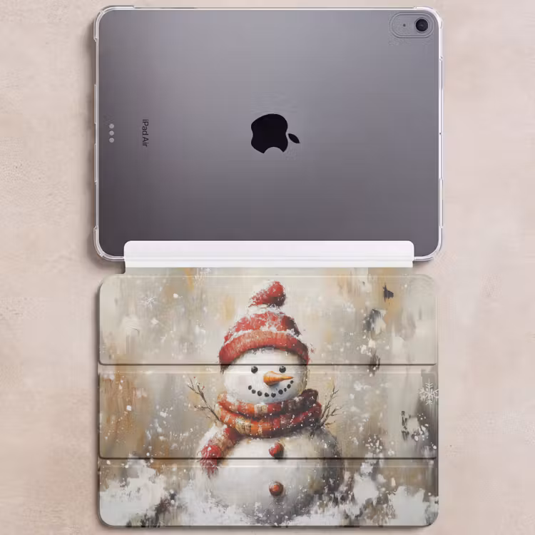iPad hoes - Sneeuwpop - Winter - Sneeuw - Beige — 6